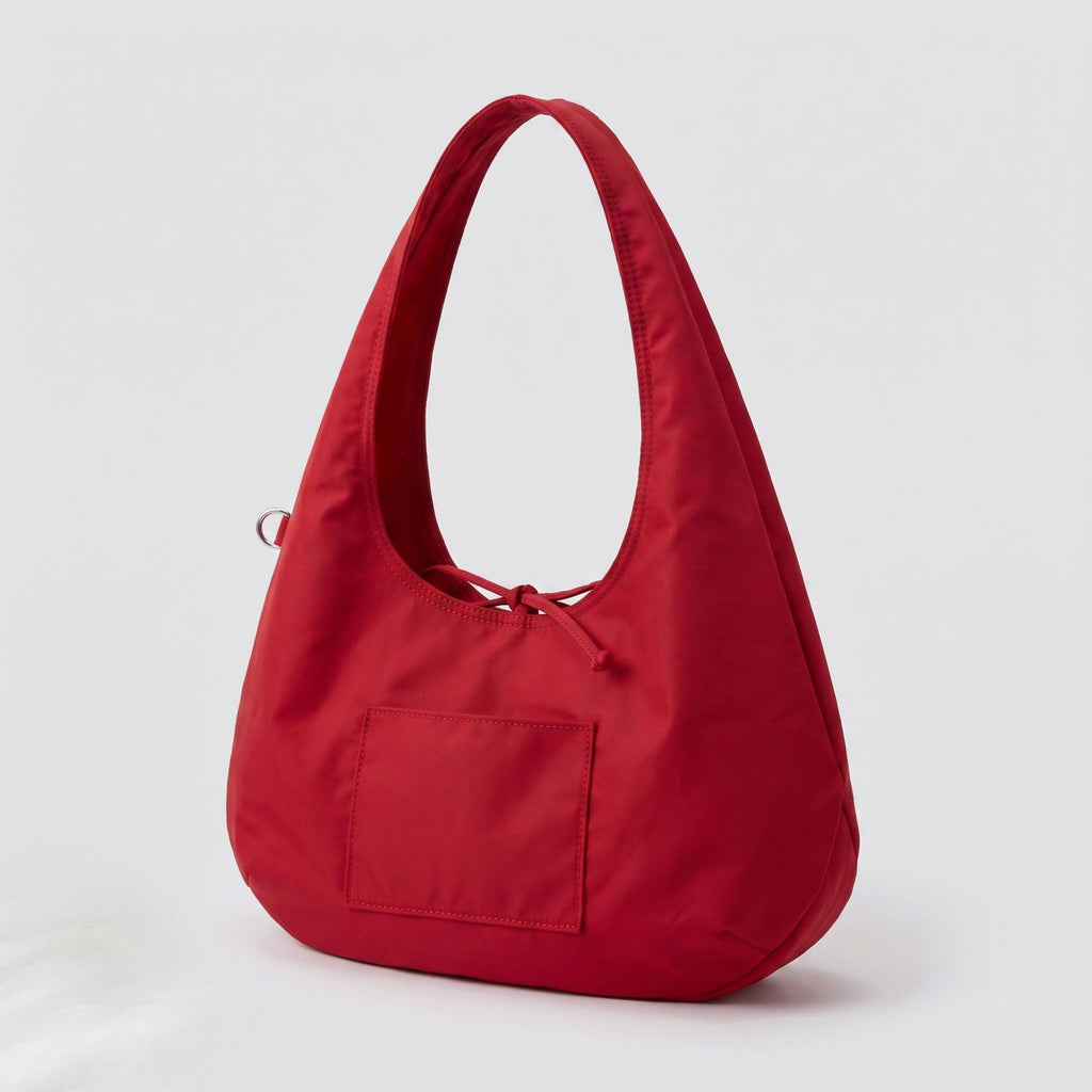 Hobo Tote Bag with Wide Shoulder Strap and Exterior Pocket 13.8x7.8x2.5in