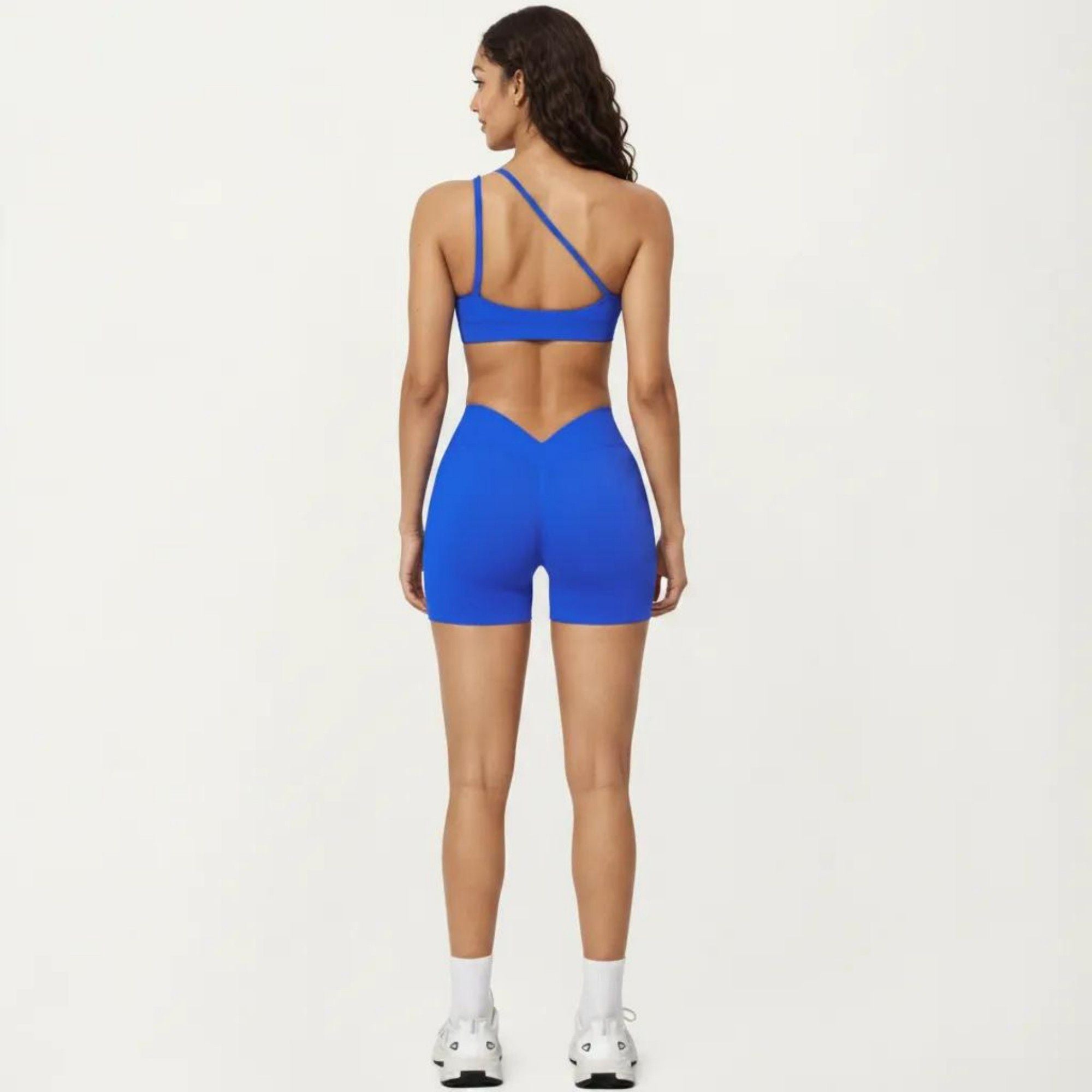 Anna-Kaci Active Women's One Shoulder Sports Bra with Asymmetric Strap and Smooth Stretch Fit
