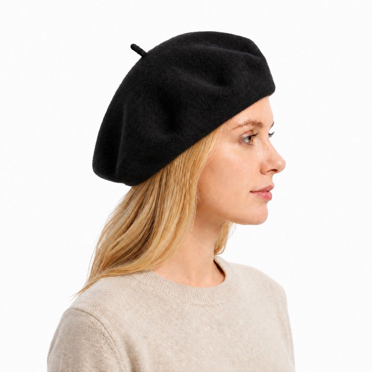 Wool Beret Hat Classic French Painter Cap Soft Felt Everyday Style