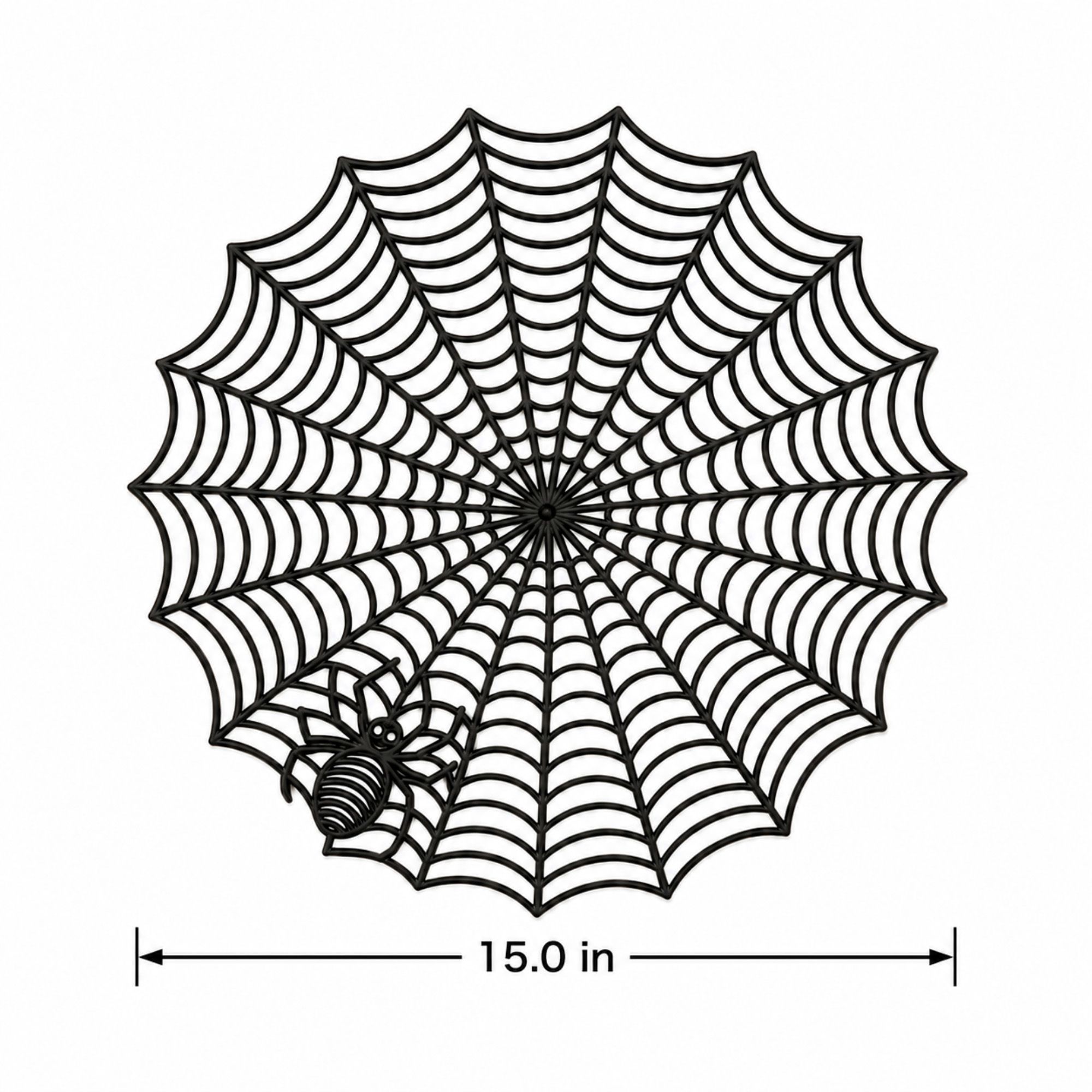 Halloween Spiderweb PVC Waterproof Non-Slip Placemat