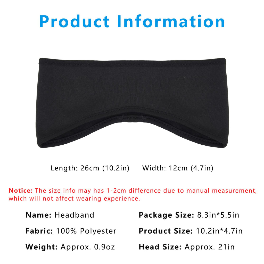 Anna-Kaci Sports Headband Moisture-Wicking for Running Workouts Exercise Men and Women Winter Ear Warmer