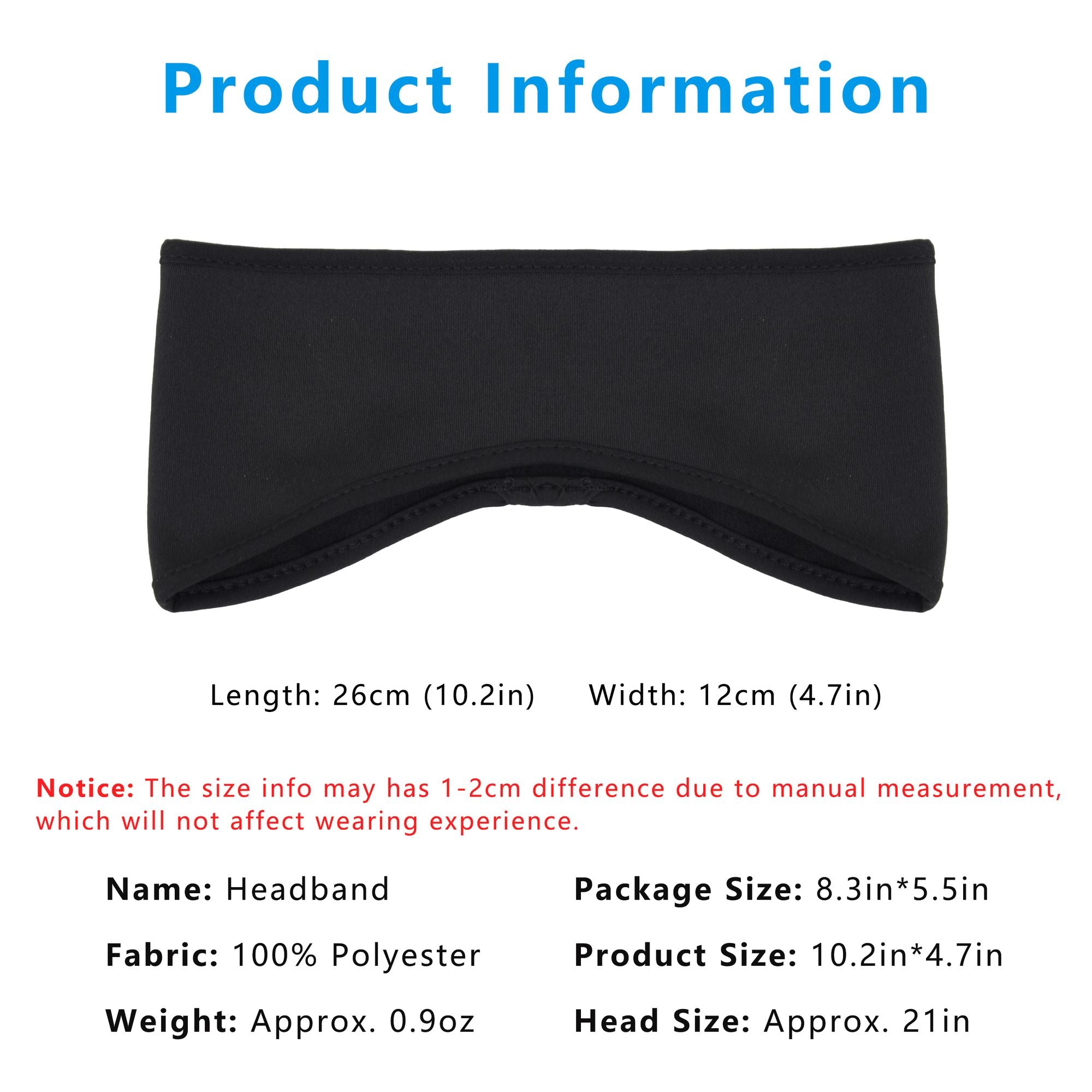 Anna-Kaci Sports Headband Moisture-Wicking for Running Workouts Exercise Men and Women Winter Ear Warmer