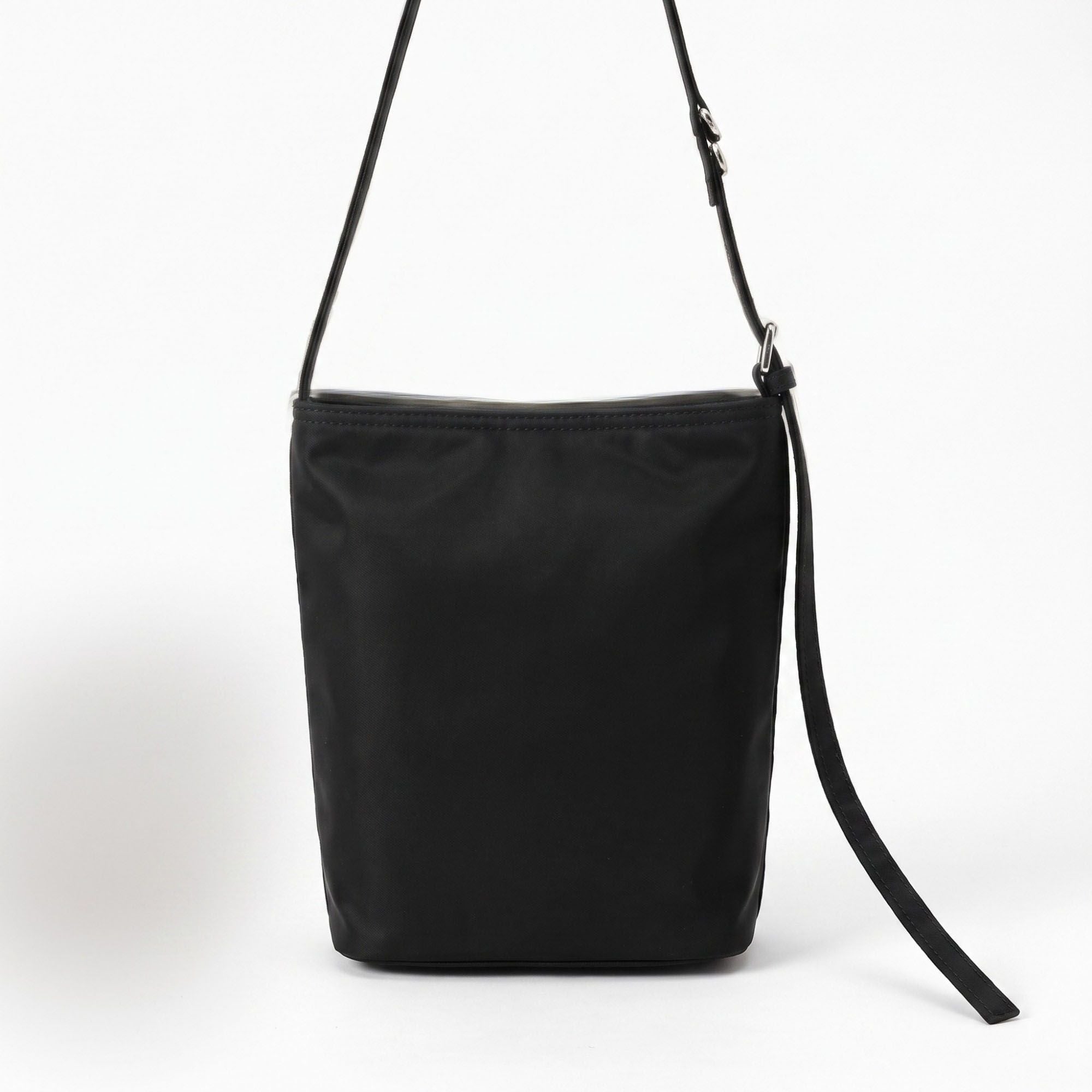 Bucket Shoulder Bag with Adjustable Crossbody Strap 9.5x8.5x4.5in