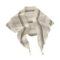 Striped Triangle Scarf Lightweight Soft Neck Head Scarf Casual Layering Wrap 39.5x21.5 Inches