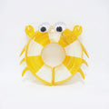 Kids Inflatable Crab Pool Ring with 3D Eyes and Claw Details