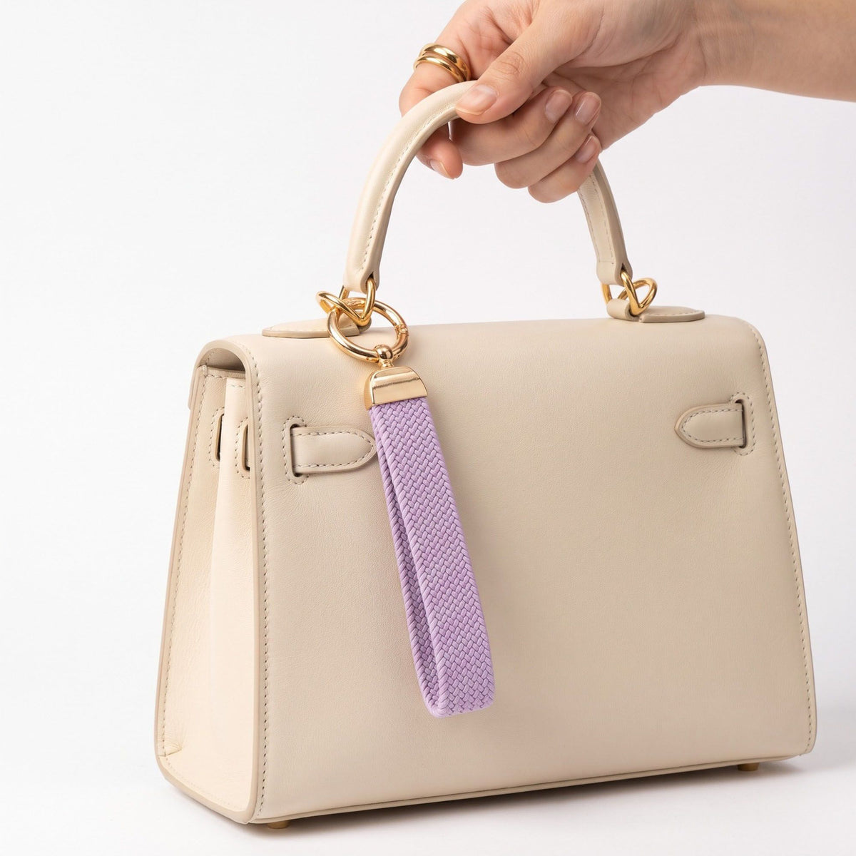 Woven Wristlet Keychain Strap with Hardware Kit