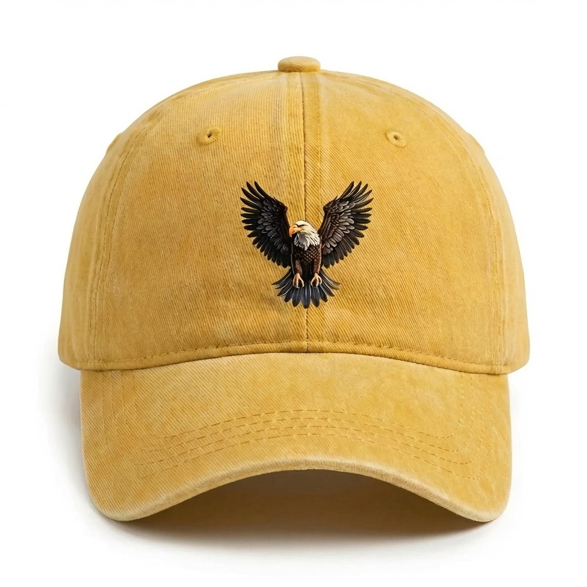 Anna-Kaci Women's Cotton Baseball Cap with Eagle Embroidery Adjustable Strap Casual Everyday Hat