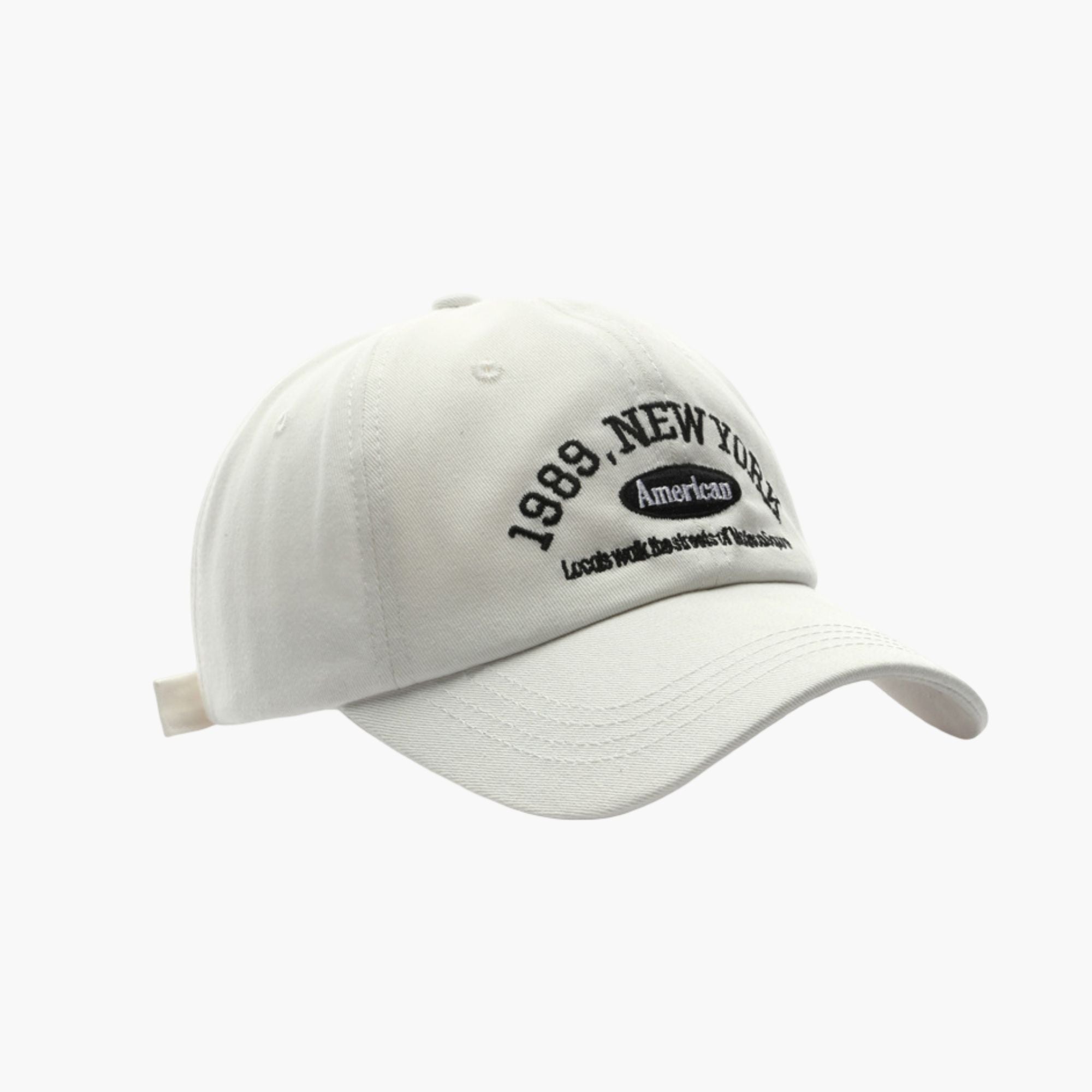 Anna-Kaci Cotton Baseball Cap with Embroidered Lettering Adjustable Strap Back