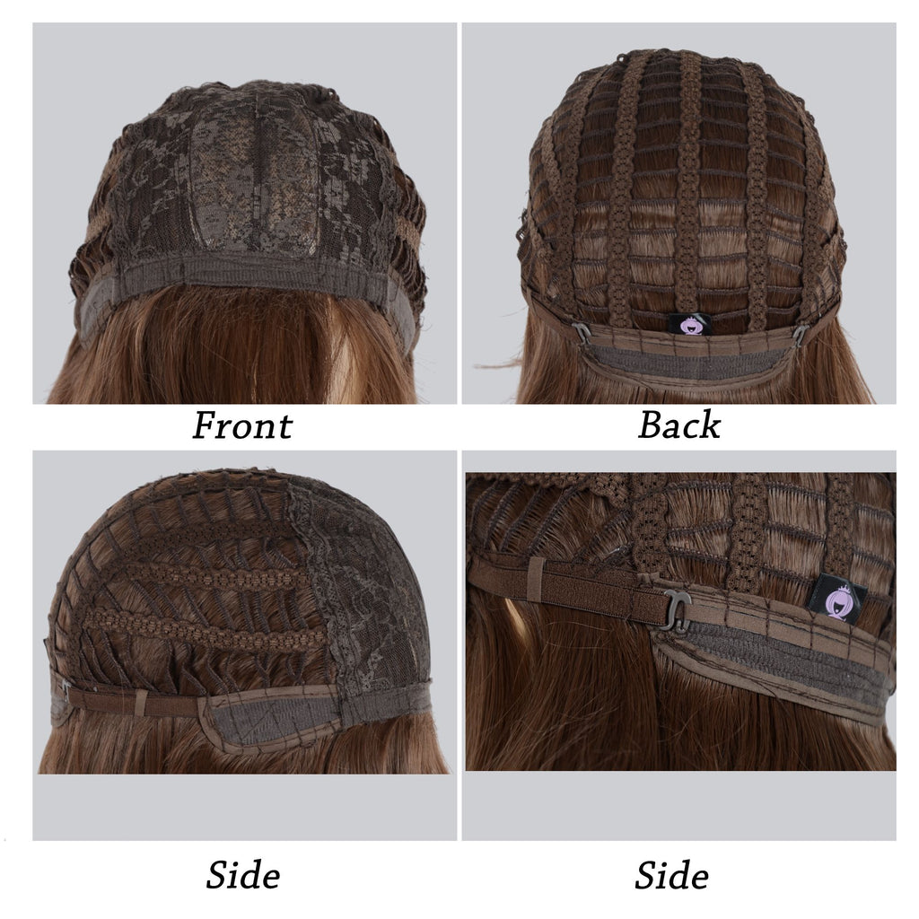 Women's Long Wavy Wig with Bangs