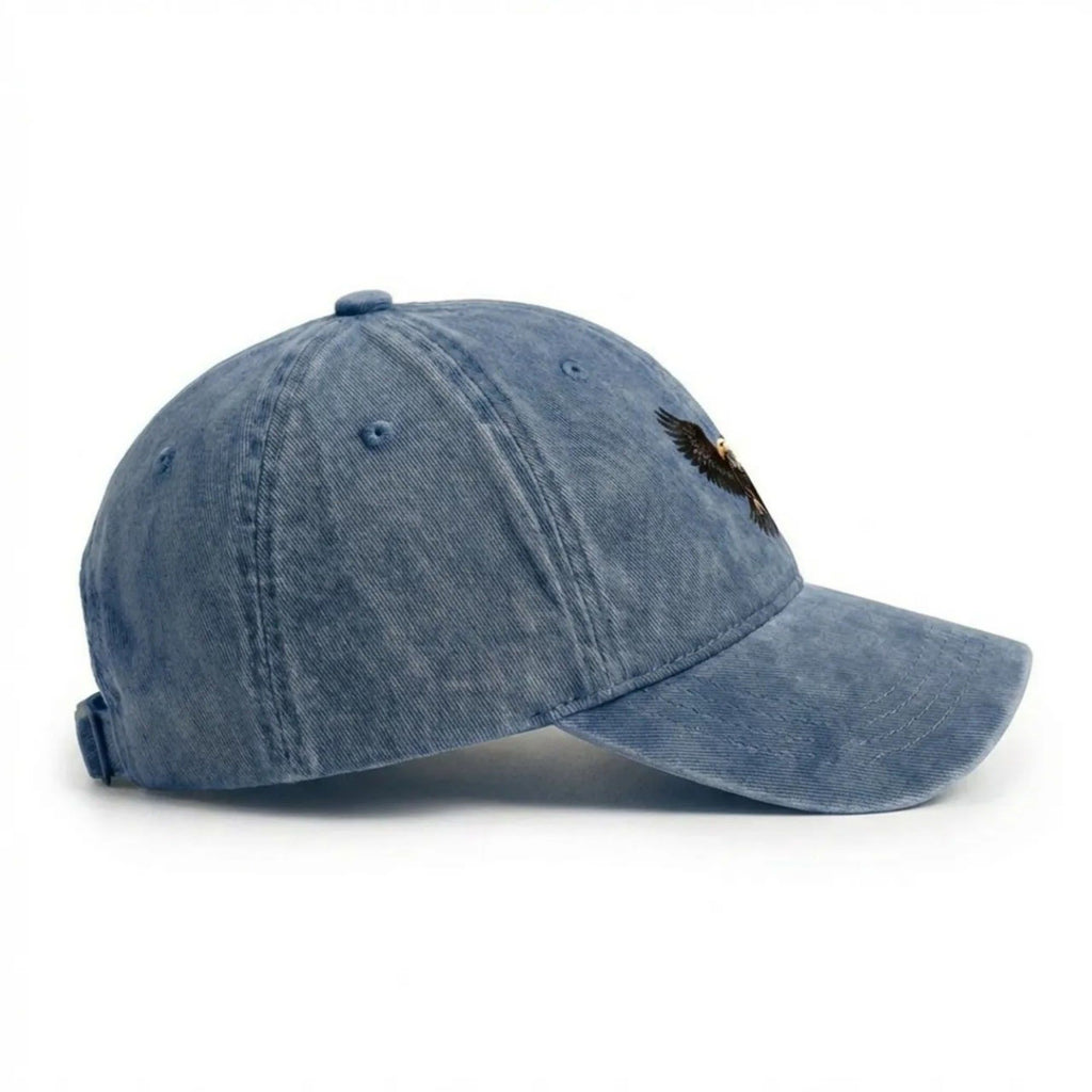 Anna-Kaci Women's Cotton Baseball Cap with Eagle Embroidery Adjustable Strap Casual Everyday Hat