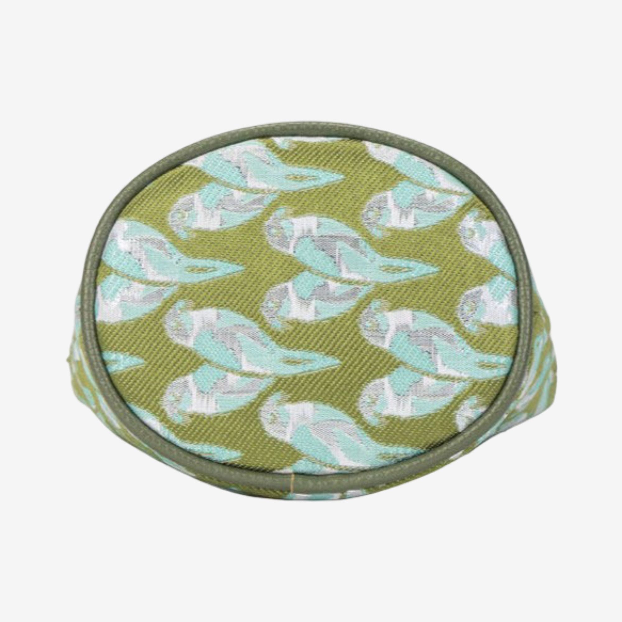 Embroidered Bucket Bag Bird Print Shoulder Bag