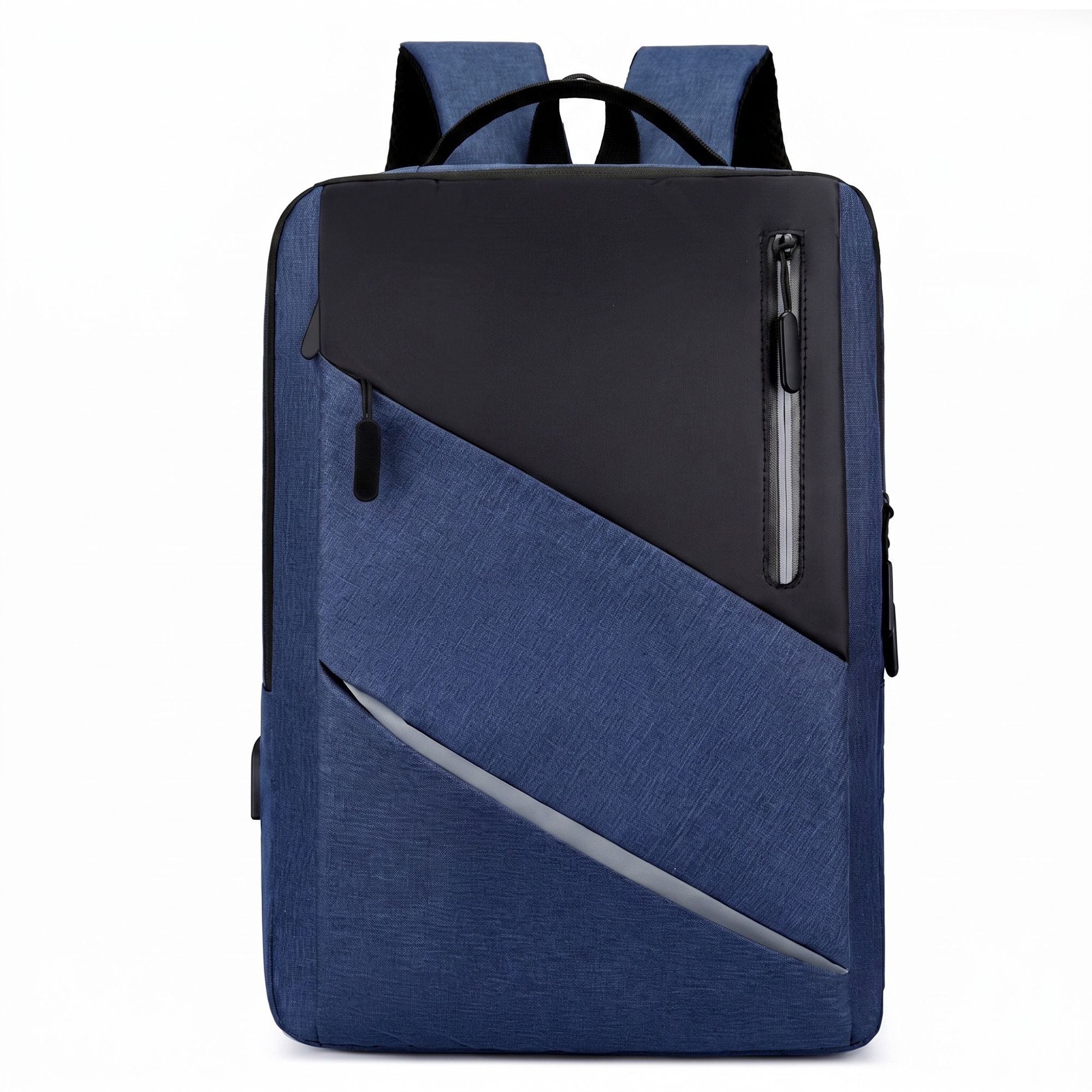 Laptop Backpack with Padded Compartment Reflective Trim USB Port and Multiple Storage Pockets