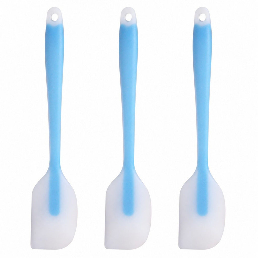 3-Piece Silicone Spatula Set with Handle, Flexible and Durable Kitchen Tools for Cooking and Baking