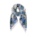 Botanical Print Satin Feel Square Scarf Elegant Lightweight Fashion Neck Hair Scarf 35.5¡Á35.5 Inches