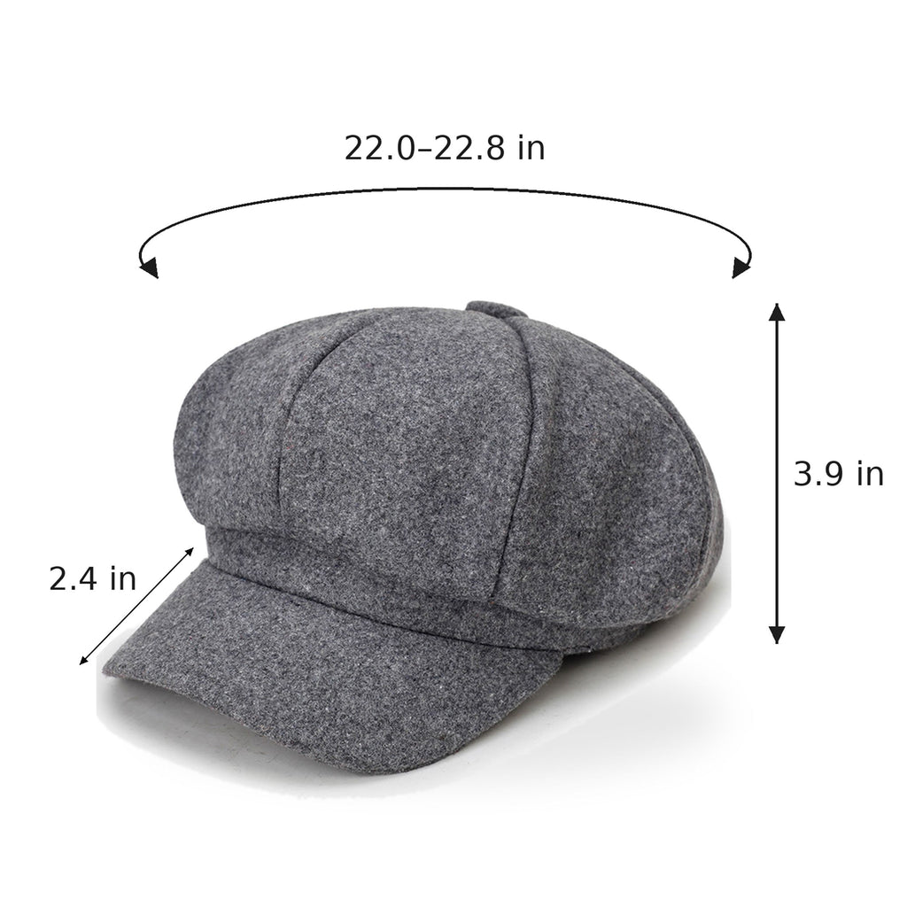 Classic Newsboy Cap Soft Textured Baker Boy Hat for Everyday Wear