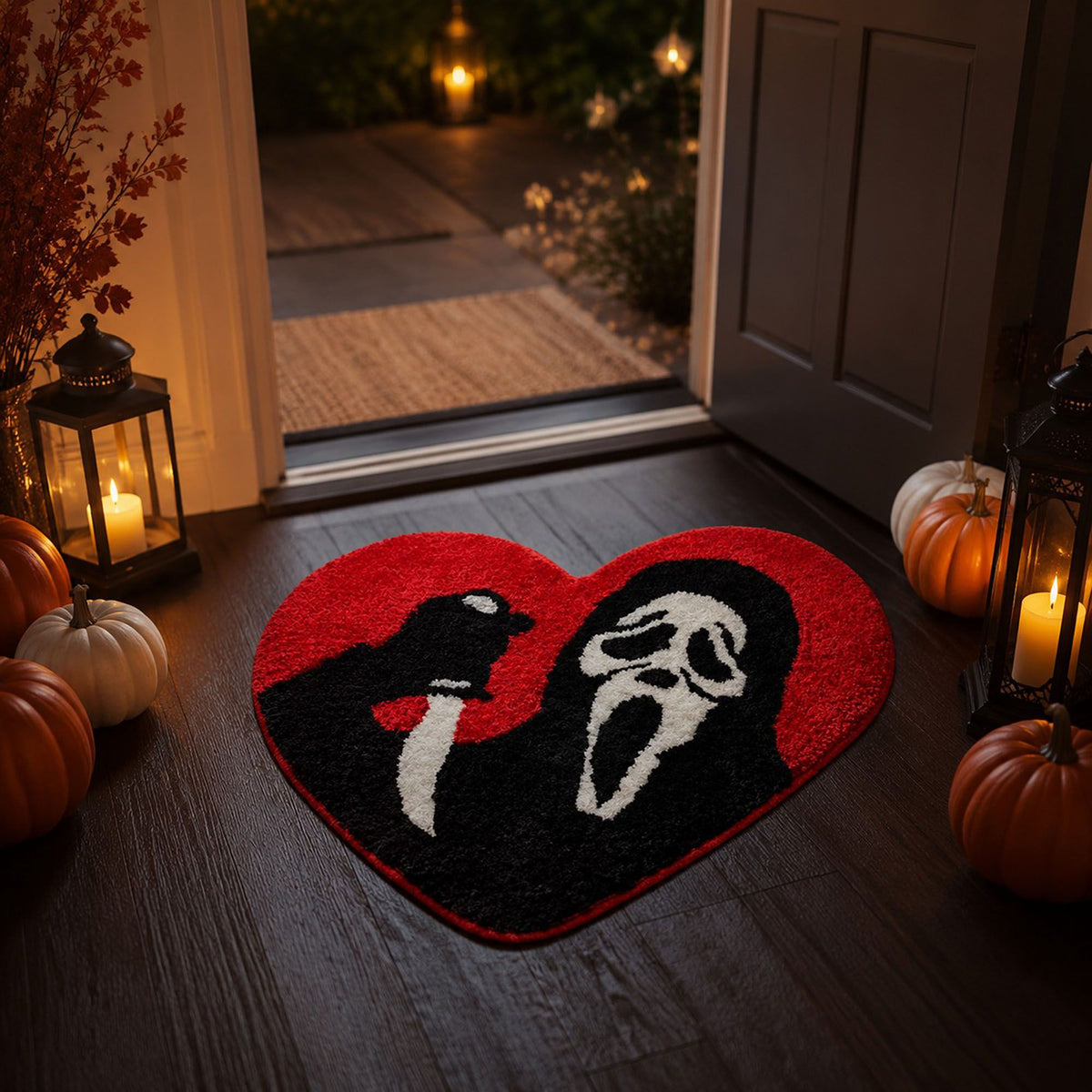 Halloween Shaped Bath Mat Soft Absorbent Nonslip Accent Rug