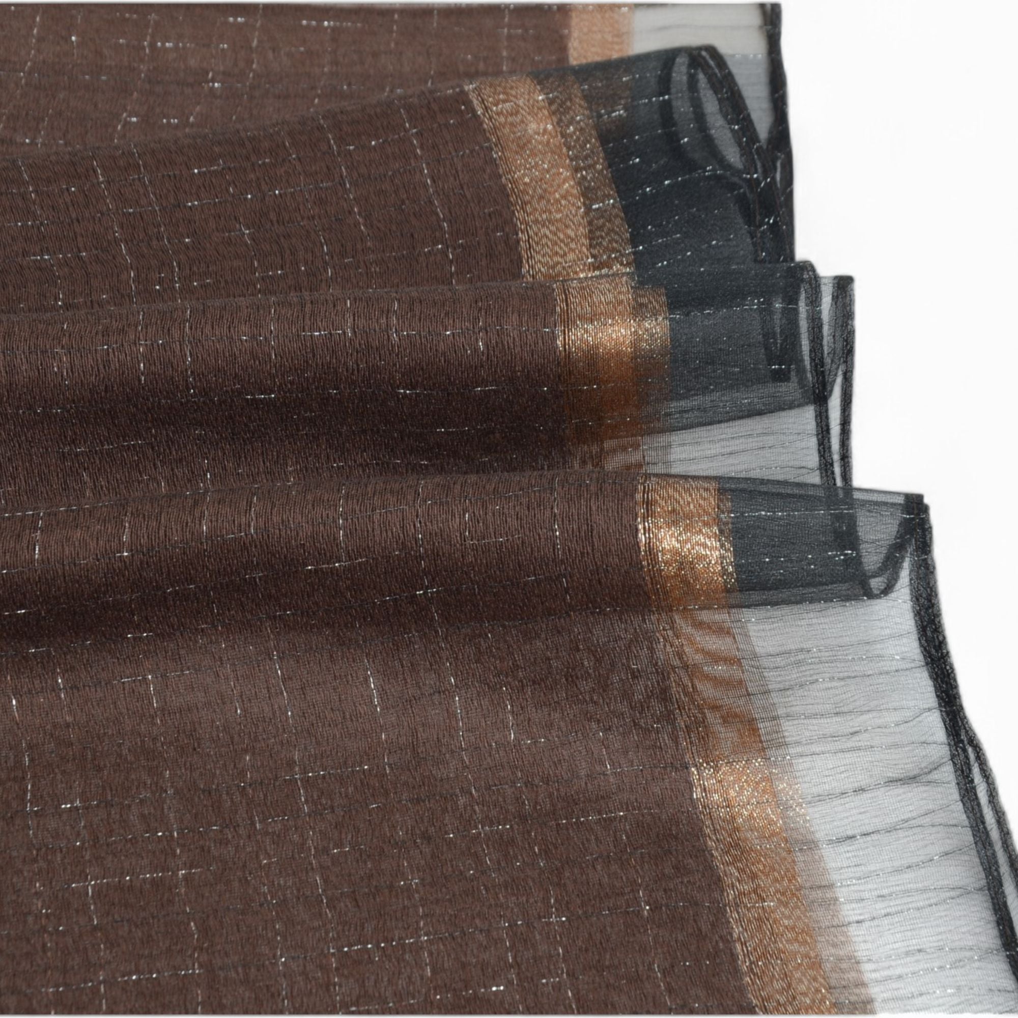 Anna-Kaci Women's Lightweight Sheer Scarf with Subtle Metallic Thread Detail Elegant Long Wrap Accessory