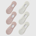 Anna-Kaci Women's Non-slip No Show Socks 6pk Invisible Liner Adorable Bear