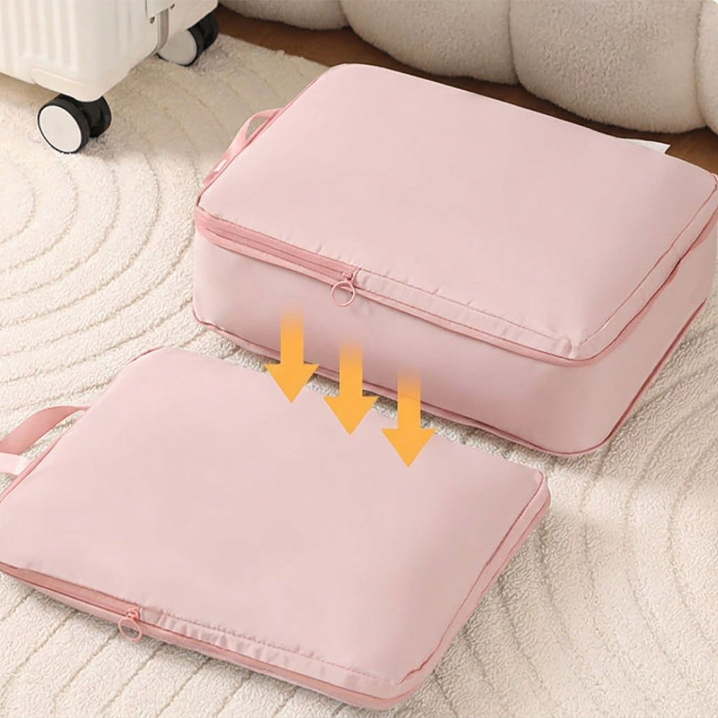 Travel Packing Cube Set with Zipper Closure Storage Bags Lightweight Organizer Luggage Set Multi Size