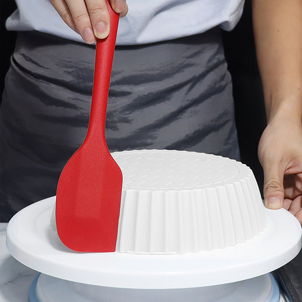5-Piece Silicone Kitchen Utensil Set with Spatulas, Whisk and Pastry Brush