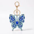 2pc Butterfly Rhinestone Keychain Bag Charm with Lobster Clasp Cute