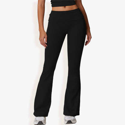 Flared High Waist Yoga Pants for Activewear and Everyday Comfort