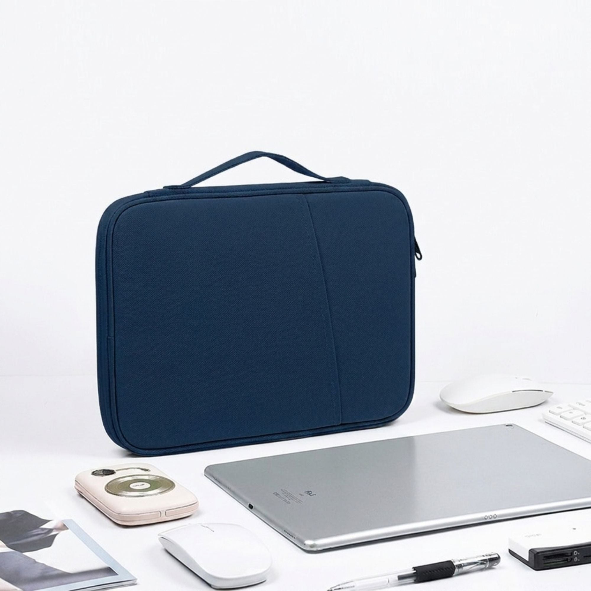 Tablet Sleeve Organizer Case with Handle for Work School and Travel