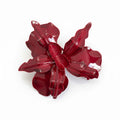 Women's Statement Floral Open Ring with Sculpted Petal Design and Glossy Finish