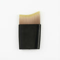 2-Piece Angled Flat Makeup Brush Set with Soft Synthetic Bristles for Face and Mask Application