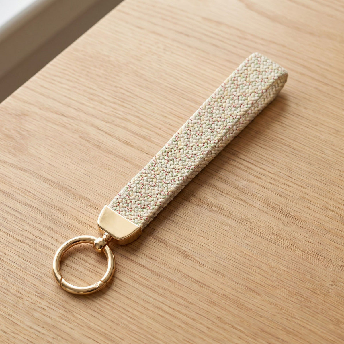 Woven Wristlet Keychain Strap with Hardware Kit