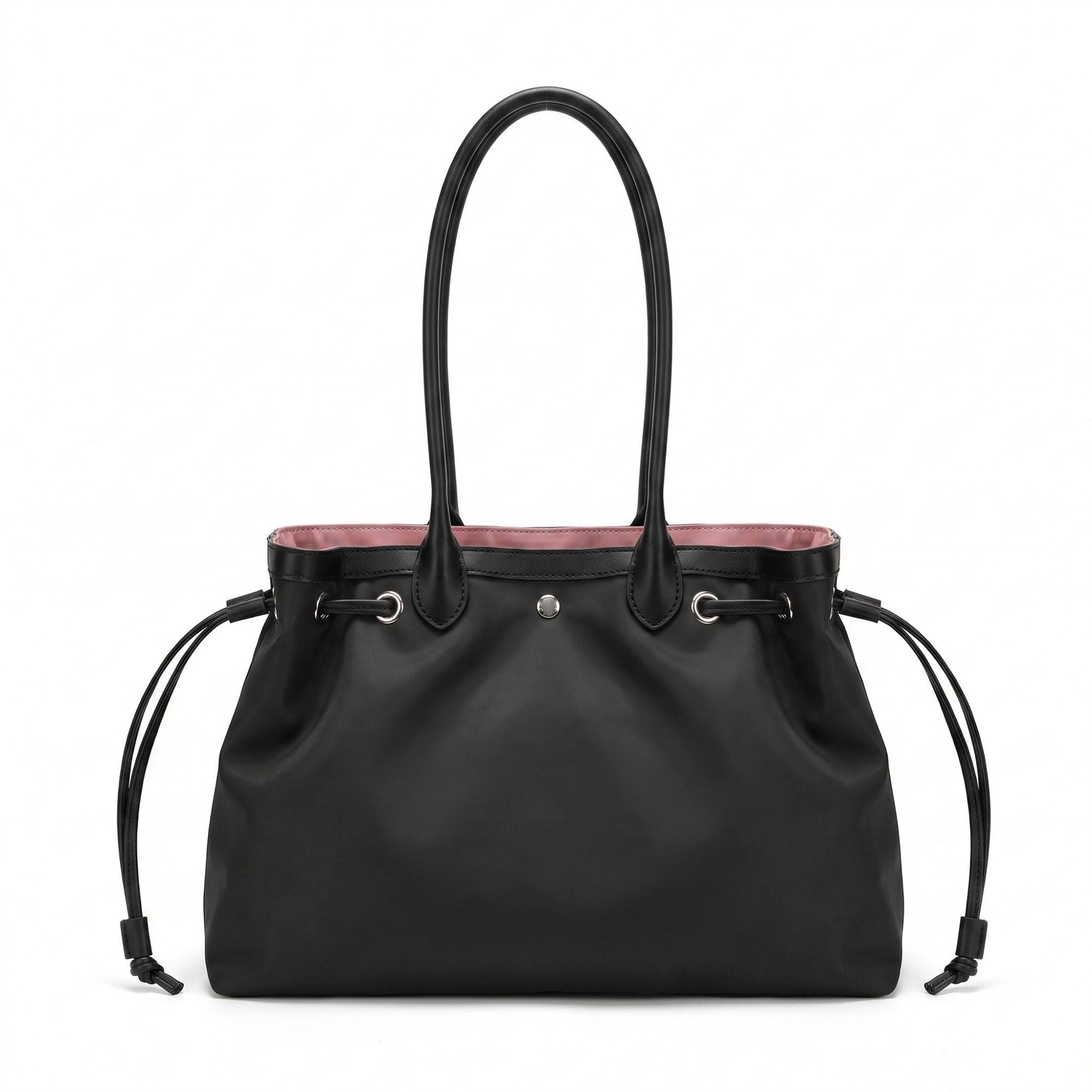 Large Drawstring Tote Bag with Double Shoulder Handles
