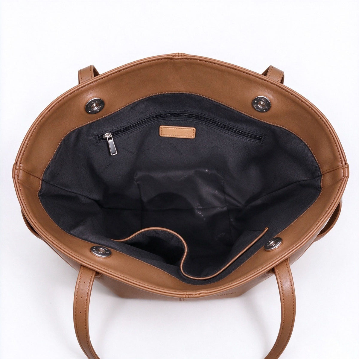 Structured Tote Shoulder Bag with Adjustable Straps and Interior Pockets