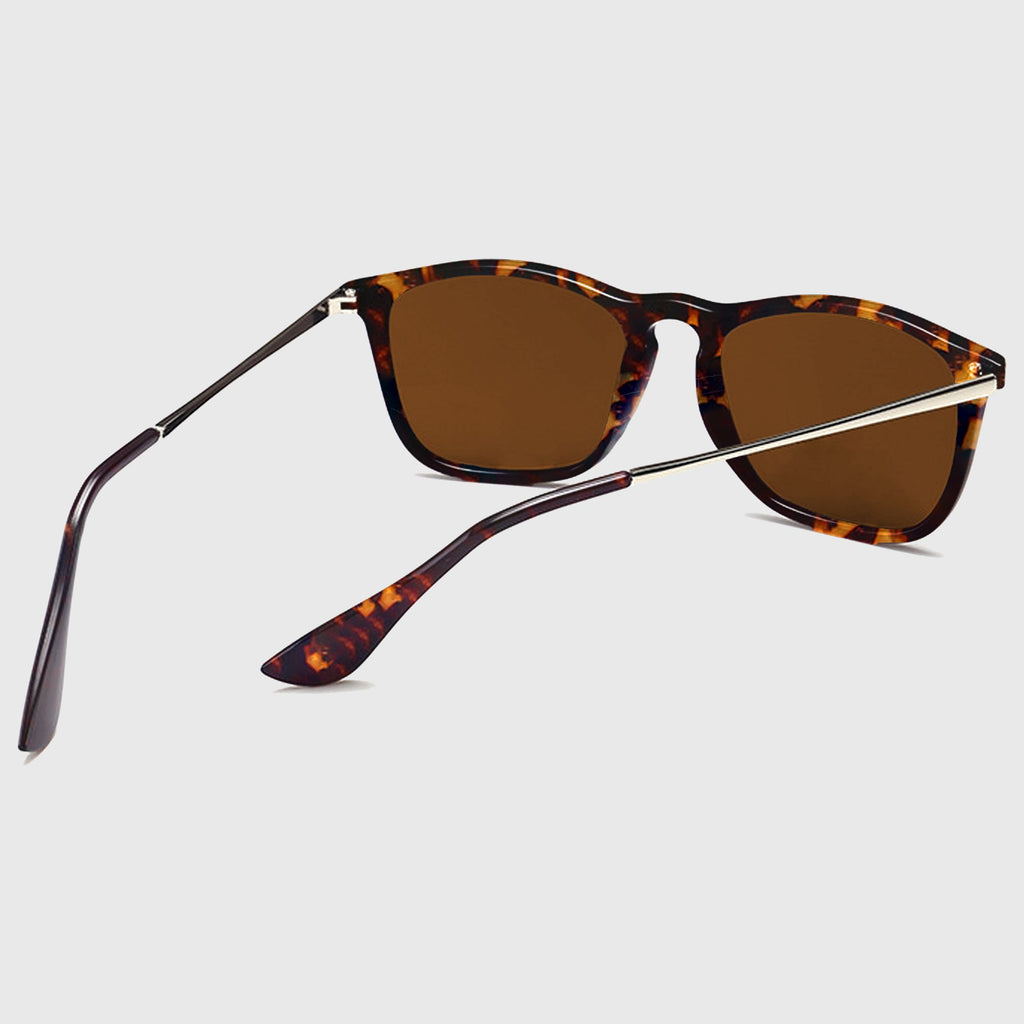 Anna-Kaci Women's Trendy Square Metal Arm Sunglasses