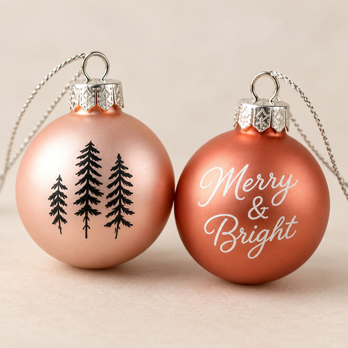 17 Piece Mini Christmas Ball Ornaments and Tree Topper Set Gift