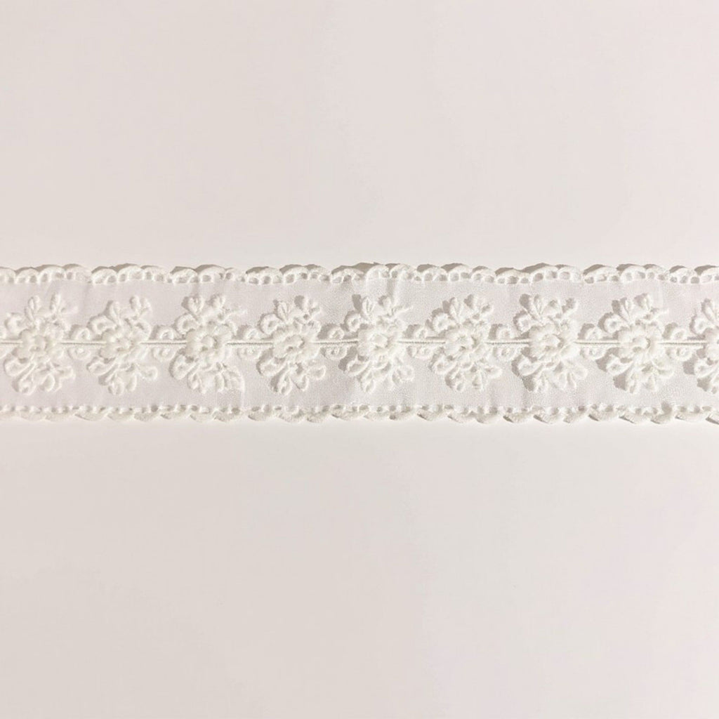 Anna-Kaci Women's Sheer Floral Lace Belt with Long Tie Ribbon Accent 53in