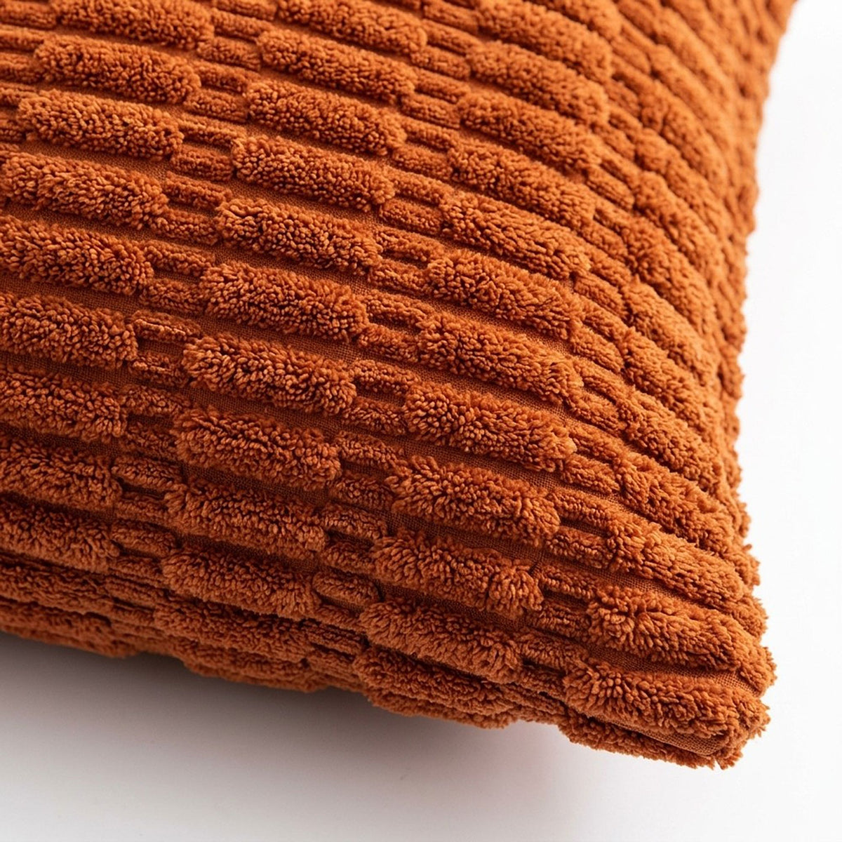 Textured Corduroy Decorative Throw Pillow Cover for Home Decor 17.7 x 17.7in
