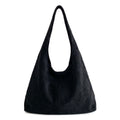 Faux Suede Hobo Shoulder Bag Large Soft Slouchy Tote