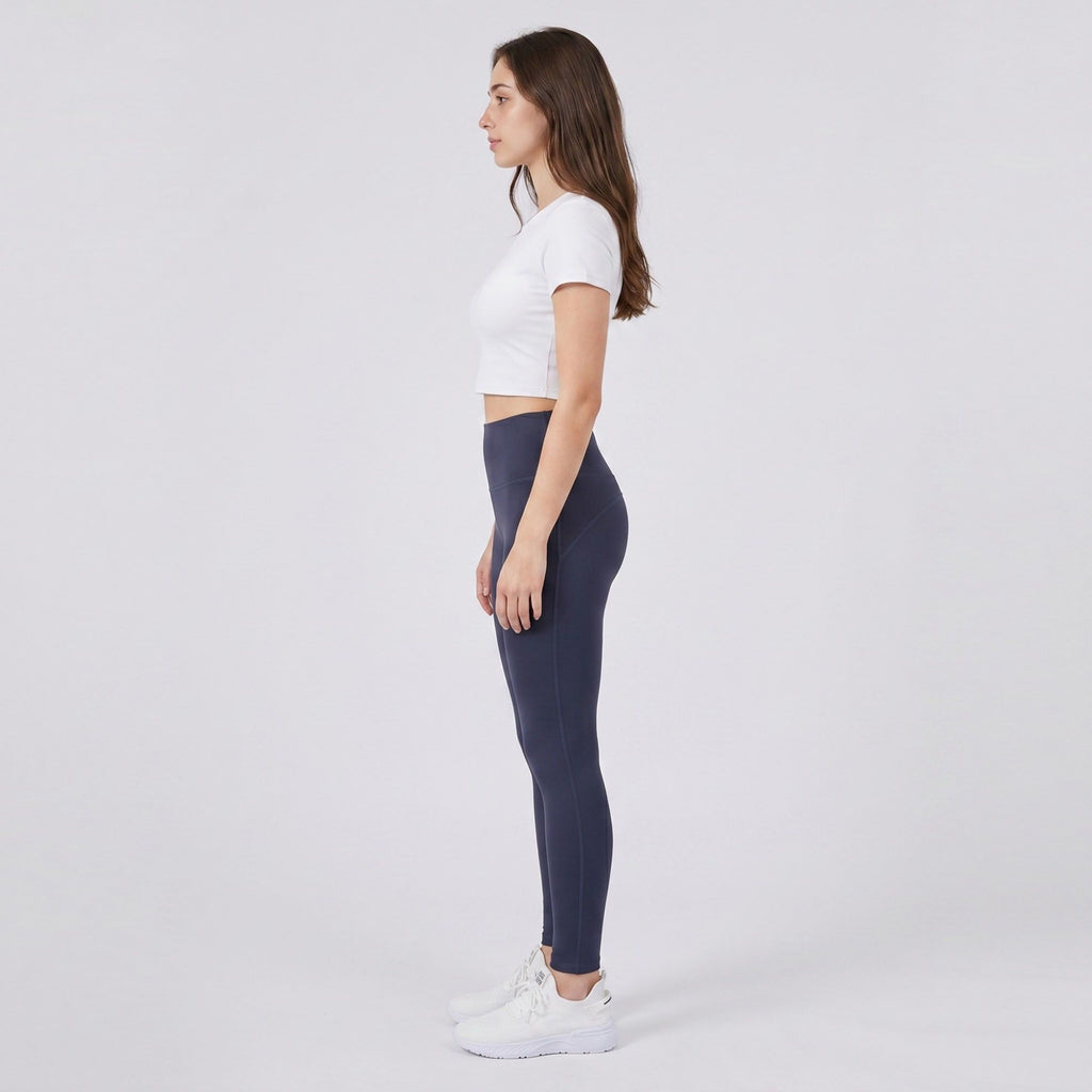 Anna-Kaci Women's High Waist Leggings with Back Contour Seam and Smooth Stretch Fit
