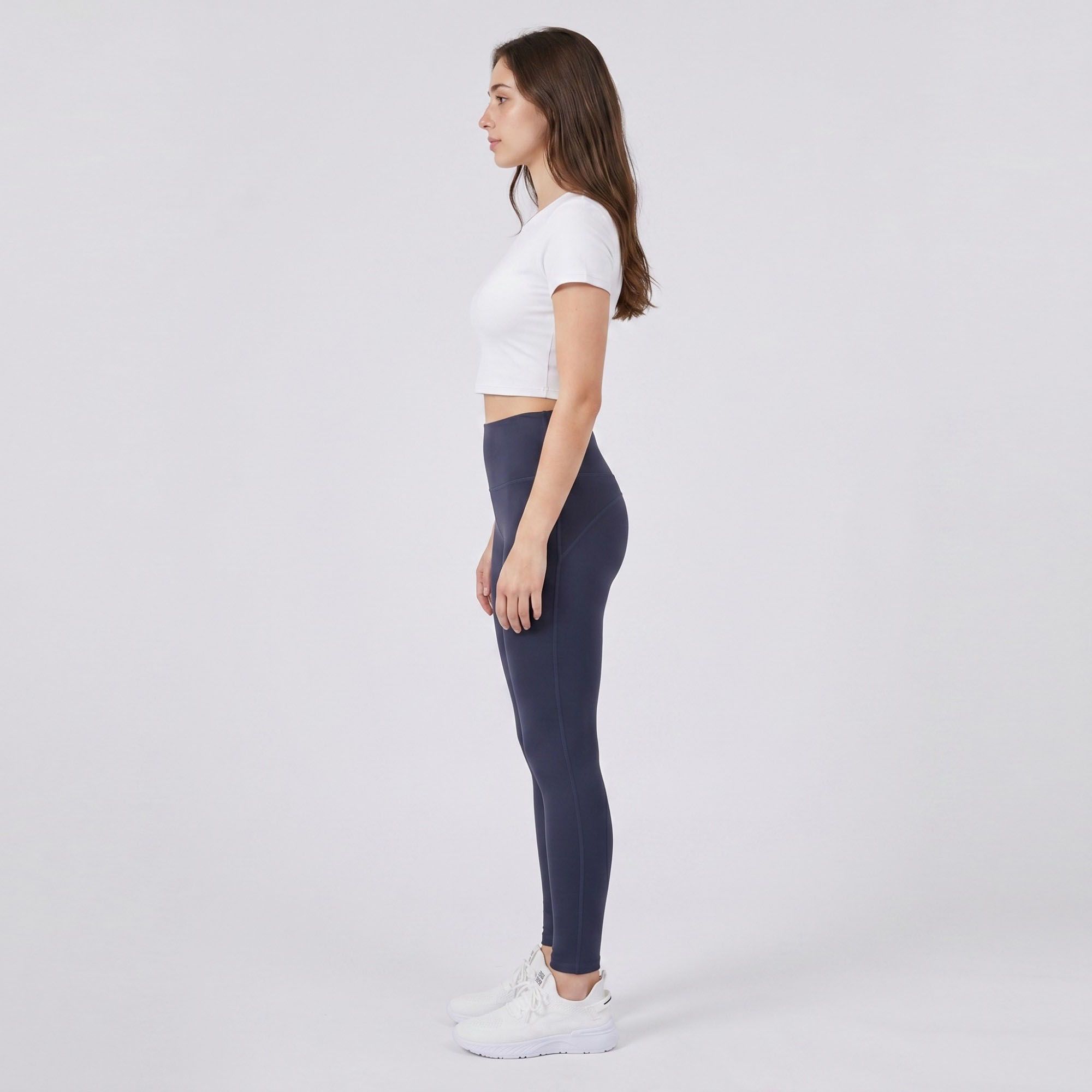 Anna-Kaci Women's High Waist Leggings with Back Contour Seam and Smooth Stretch Fit