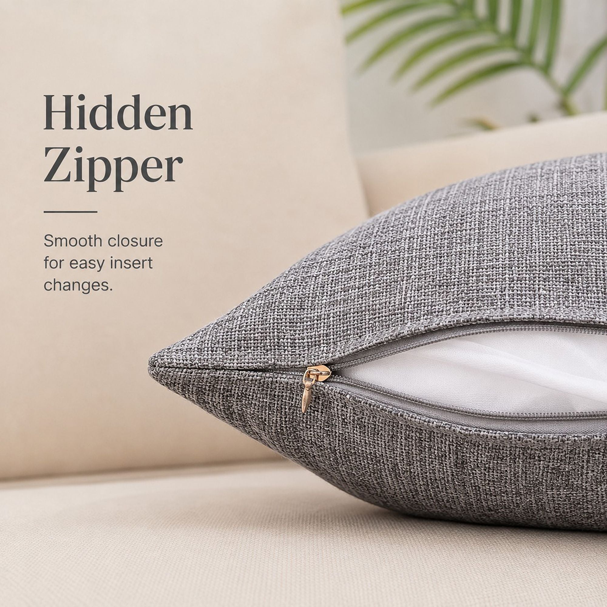 Textured Decorative Throw Pillow Cover Soft Accent Cushion Cover for Sofa Bed Chair