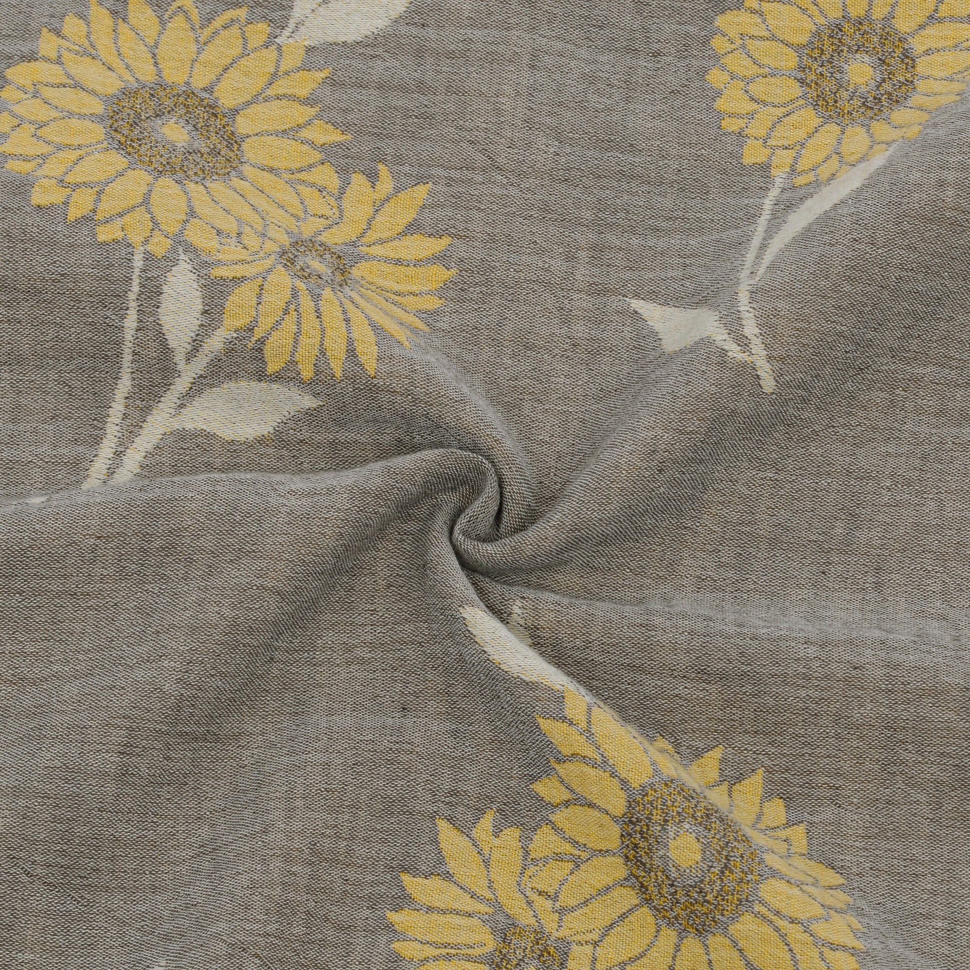 4-Piece Cotton Bedding Set with Sunflower Print Duvet Cover, Pillowcases, and Flat Sheet for a Bright and Cozy Bedroom