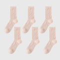 Anna-Kaci Women's Summer Ribbed Ankle Socks 6Pk