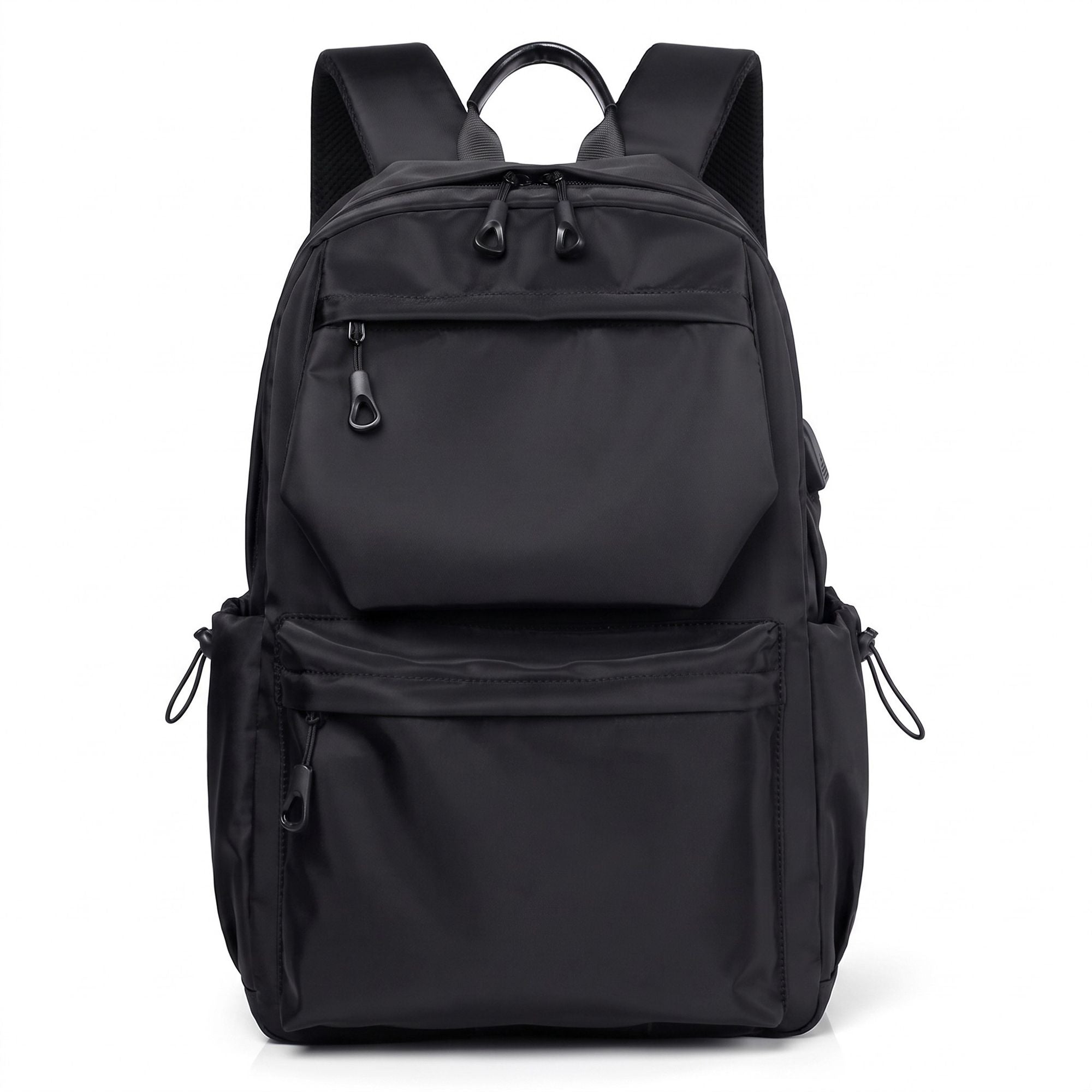 Modern Minimalist Laptop Backpack -  Multi-Pocket Daypack for School, Work, and Travel