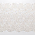 White Floral Embroidered Lace Square Tablecloth 51.2x51.2in
