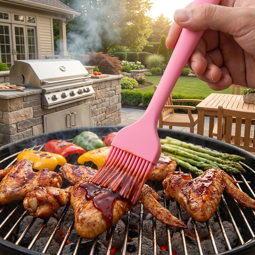 6-Piece Silicone Spatula Set with Handles, Flexible and Durable Kitchen Tools for Cooking and Baking