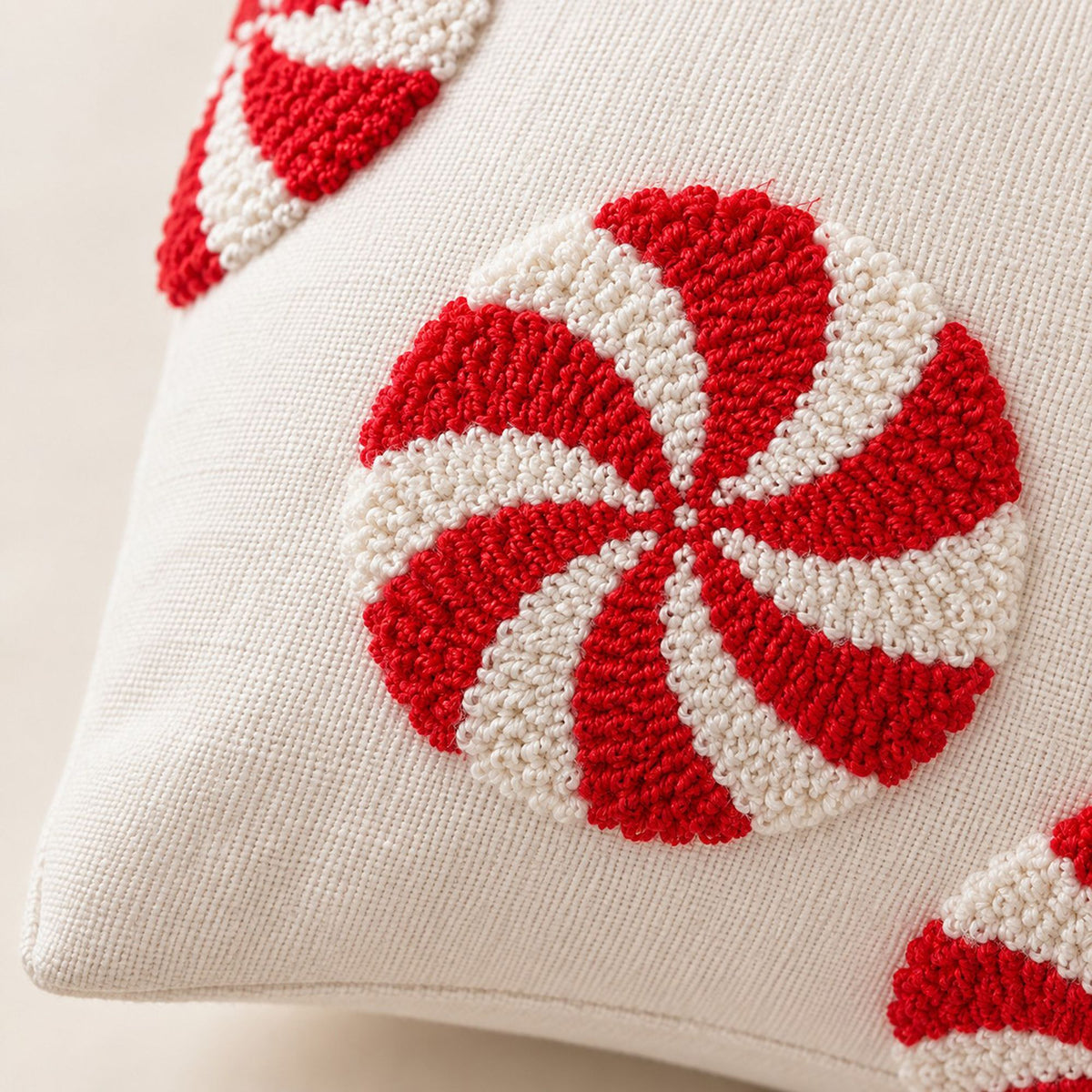 Christmas Tufted Decorative Throw Pillow Cover