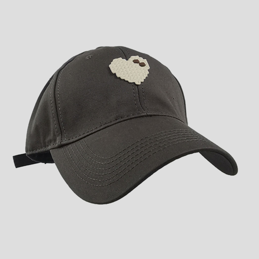 Anna-Kaci Women's Pixel Heart Wide - Brim Baseball Cap
