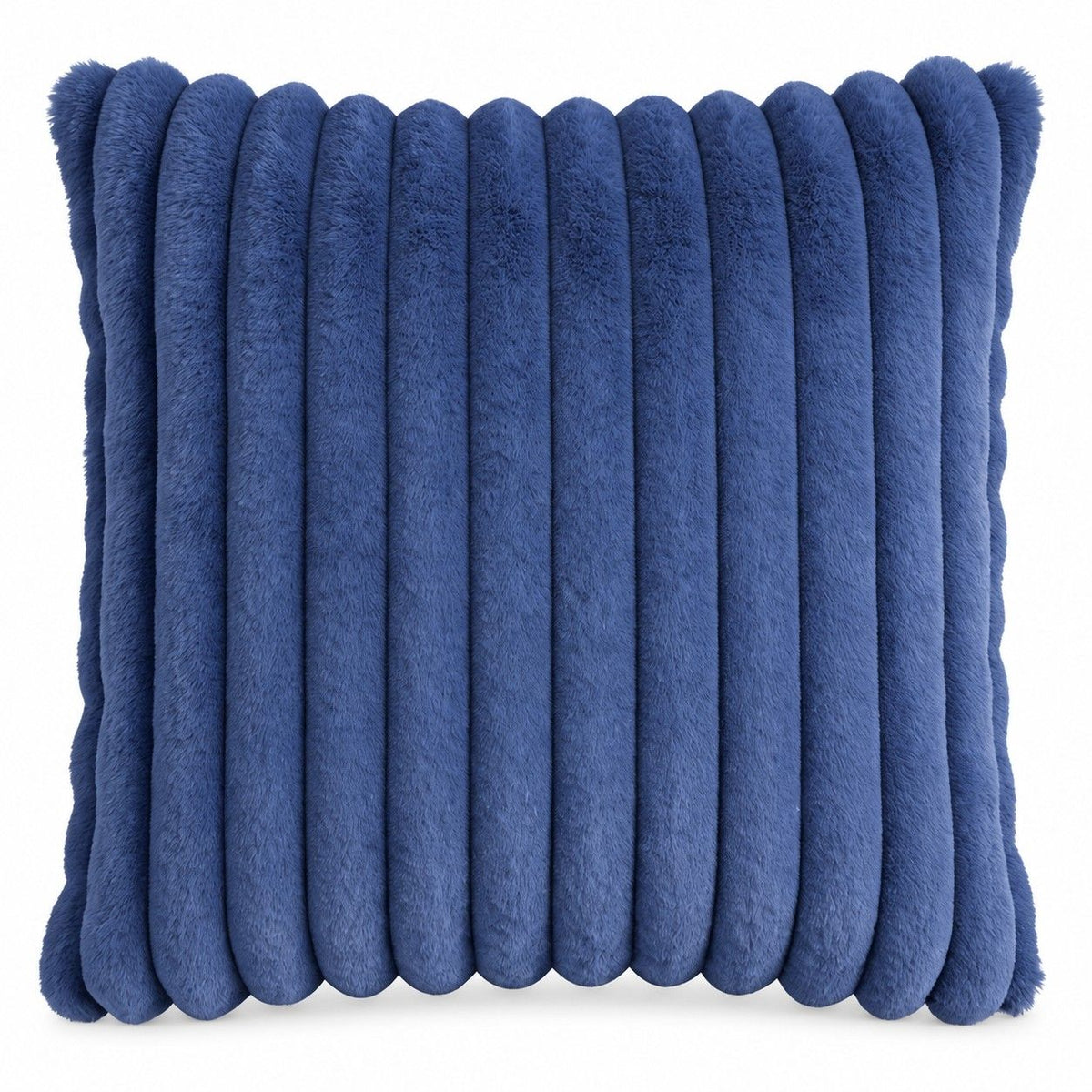 Double Sided Plush Corduroy Throw Pillow Cover 18 x 18 Inch Wide Stripe Texture