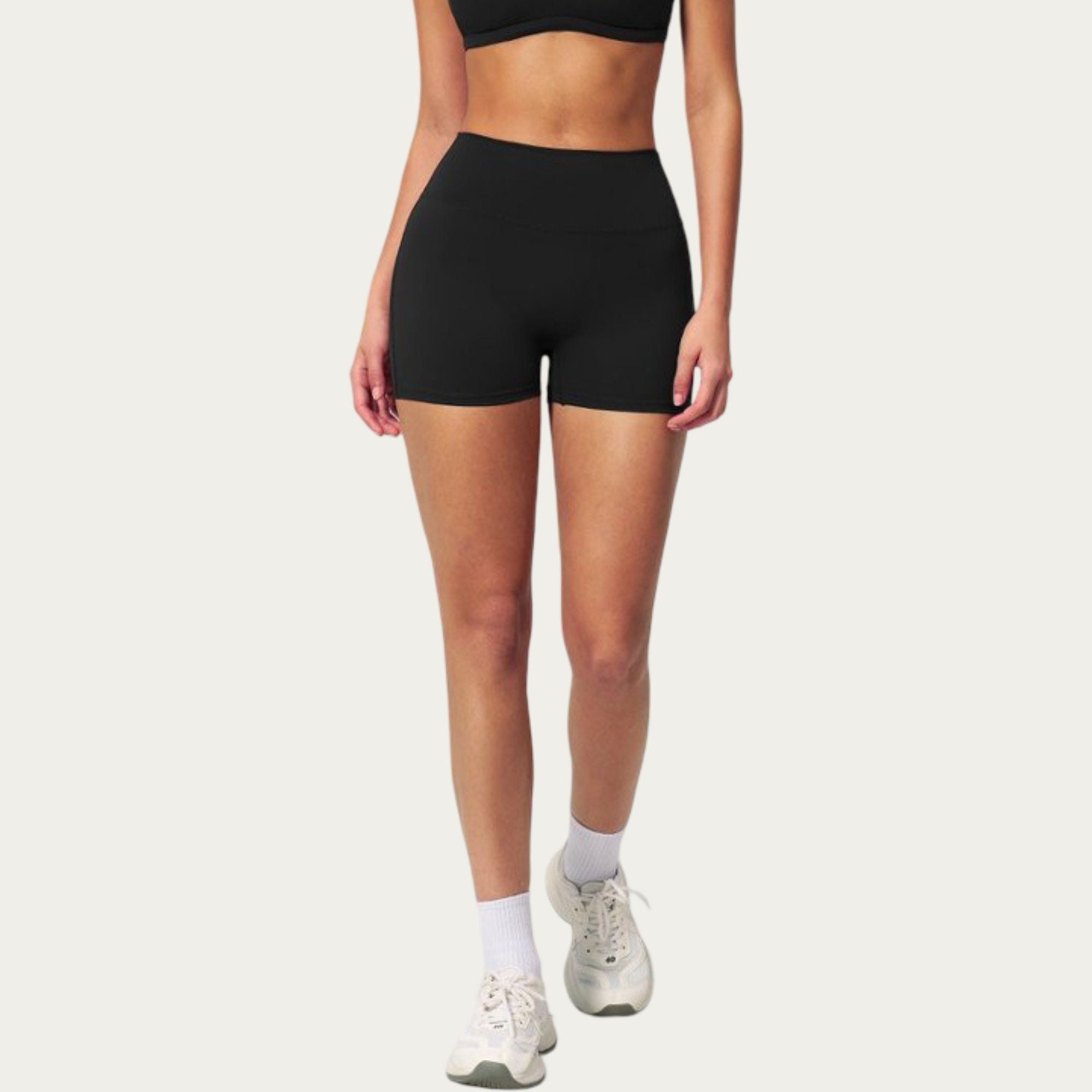 Anna-Kaci Active Women's High Waist Mini Biker Shorts with Smooth Stretch Fabric and Supportive Fit