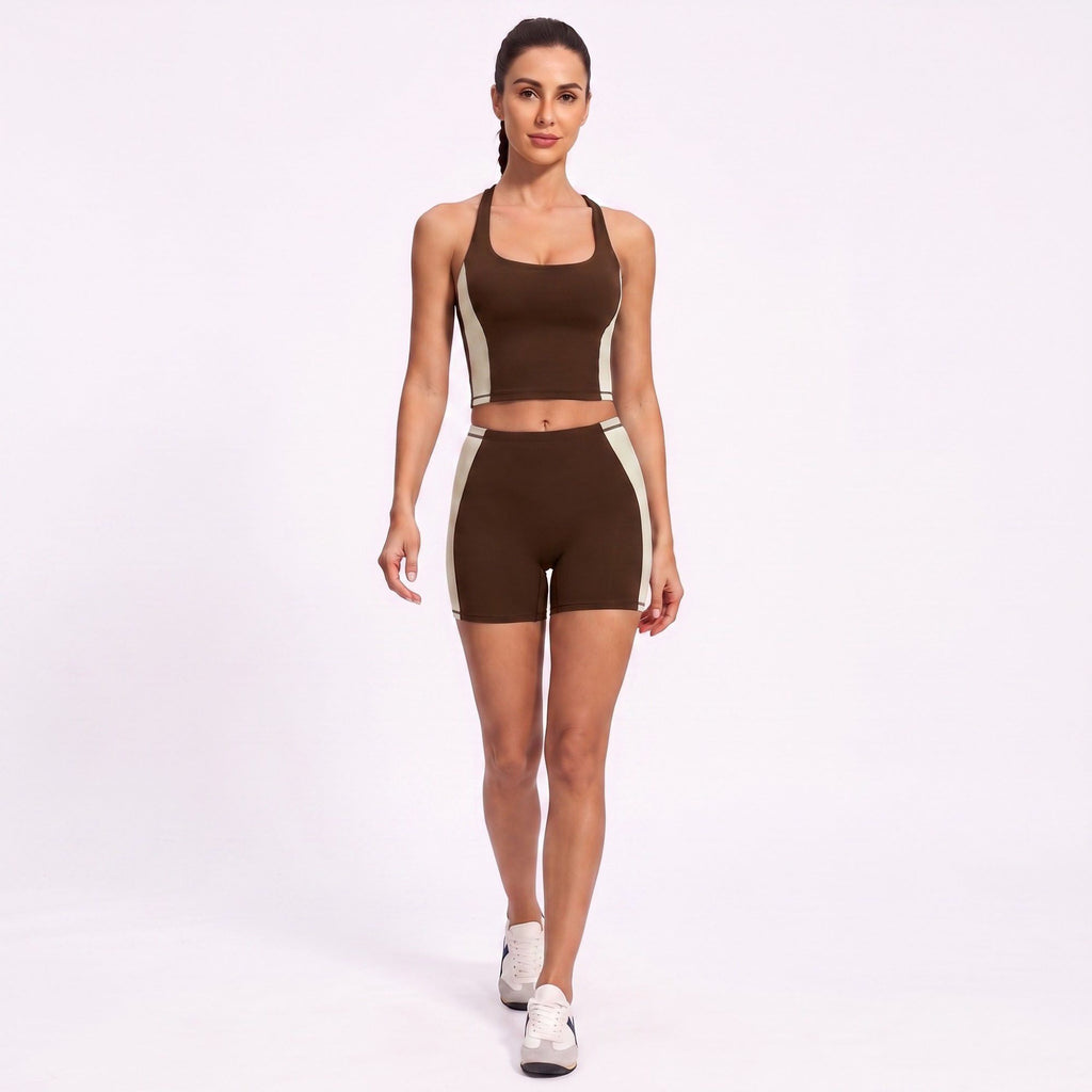 Square Neck Cropped Active Tank Top for Yoga Running Gym Workouts and Everyday Athleisure